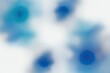 © Michael - Smooth White and Azure Acrylic Oil Paint Blurred Background Design
