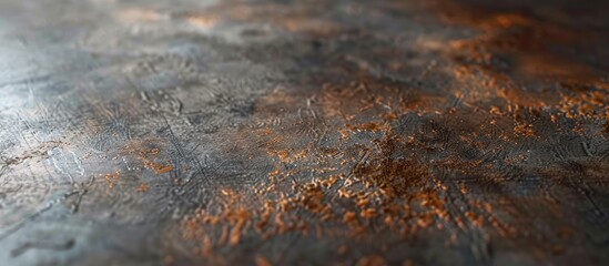 Aufkleber - Authentic weathered sheet metal background with selective focus ideal for showcasing with copy space image