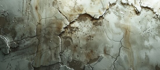 Sticker - Beautiful wall texture featuring cracks perfect for a copy space image