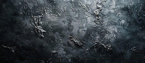 Aufkleber - Monochrome abstract background with a grungy rough texture in shades of gray and black suitable for art or design projects with copy space image