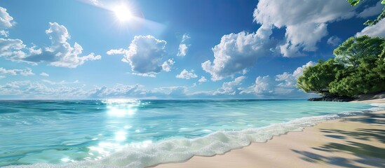 Canvas Print - beach with sky