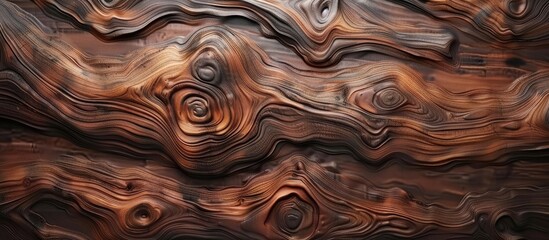 Poster - High quality background with a detailed walnut wood texture perfect for copy space image