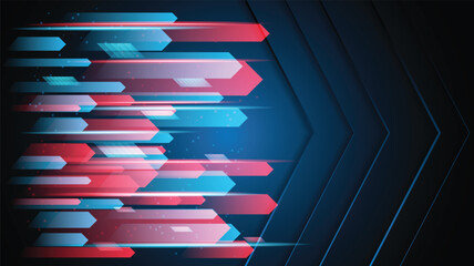 Wall Mural - abstract background technology high speed racing for sports of long exposure light on black backgrou