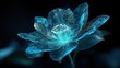 © Fxquadro - Elegant digital flower with intricate glowing circuits