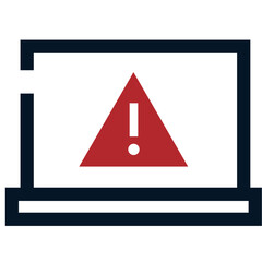 Sticker - illustration of  a icon warning