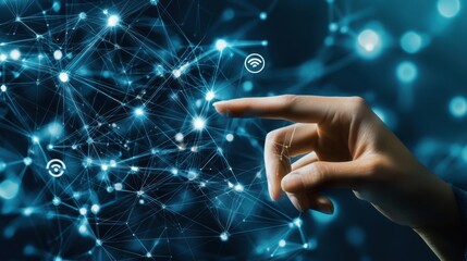 futuristic digital connectivity and intelligent technology concept