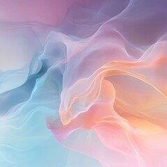 Sticker - Abstract background with flowing pastel colors.