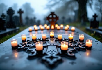 candles in the church