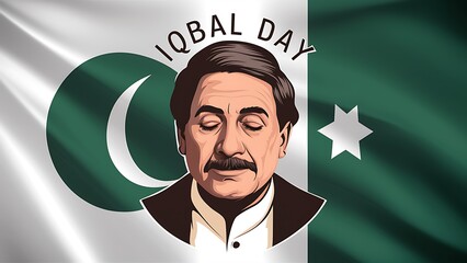 Wall Mural -  Iqbal Day, Poster, Banner,