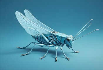 Giant Shield mantis closeup with self defense position on white background Shield mantis closeup