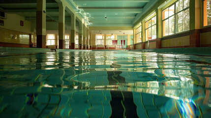 Indoor Swimming Pool with Ripples