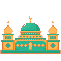 Wall Mural - Islamic Building Mosque Illustration