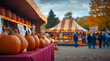© Daniel - charming fall festival stalls games large pumpkin display