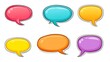 © Tatiana - A set of colorful speech bubbles with different colors and sizes