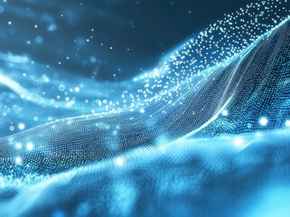 digital wave concept - binare code background