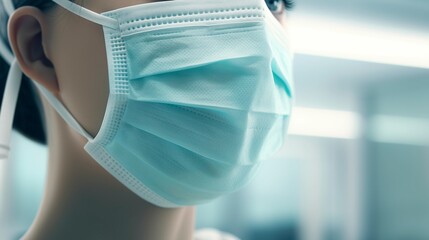 A photo of a hospital surgical mask supply