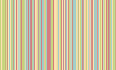 Wall Mural - Pattern of vertical stripes, colorful thin and thick lines. Irregular stripe background, vector seamless texture. Abstract striped geometric design in bright colors.