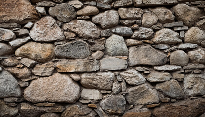 Old style rough stone rock wall texture background; shabby, weathered, grunge surface