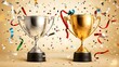 © Jing - Championship trophy, ribbon trophy, gold medal, silver medal