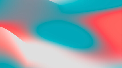 Abstract gradient with red, teal, and white tones, creating a bold and vibrant background for digital designs.