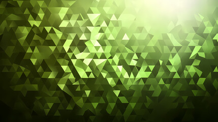 Canvas Print - Geometric design background with yellow-green gradient