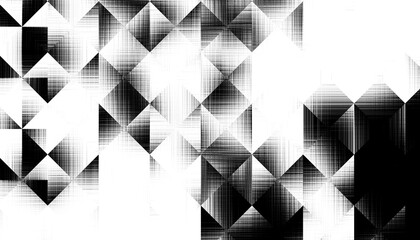Aufkleber - Modern abstract transparent background texture with layers of black and gray transparent material in triangle diamond and squares shapes in