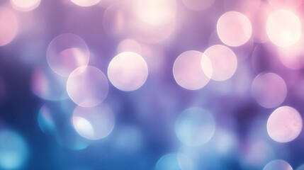 Poster - Abstract Bokeh Background with Purple and Blue Tones