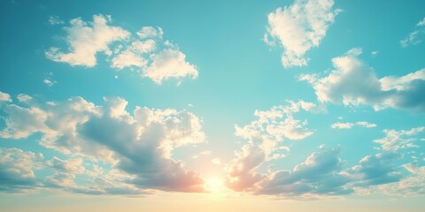 Wall Mural - Blue sky cloud gradient light white background. Beauty dummer clear cloudy in sunshine calm bright winter air bacground. environment day horizon skyline view spring