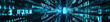 © Anastasia - A matrix-like digital environment with glowing blue binary codes flowing through a futuristic corridor creating a sense of depth and technology