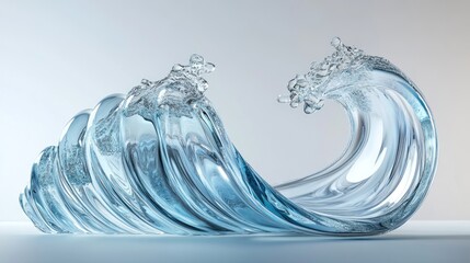 Poster - Frozen Water Wave