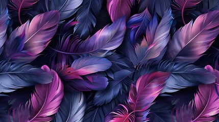 Feather pattern wallpaper