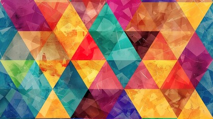 Colourful triangle wallpaper