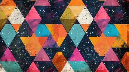 Colourful triangle wallpaper