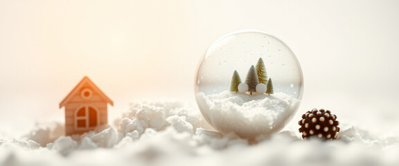 Sticker - Winter Wonderland in a Snow Globe