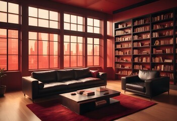 Wall Mural - Modern living room interior design