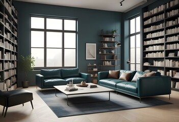 Canvas Print - Modern living room interior design