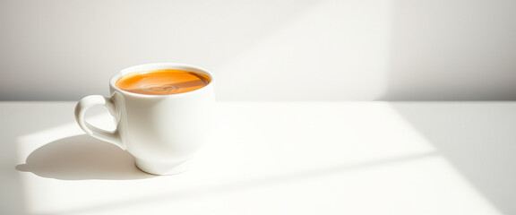 Canvas Print - Cup of Coffee in Sunlight