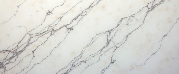 Wall Mural - White Marble Texture with Grey Veins