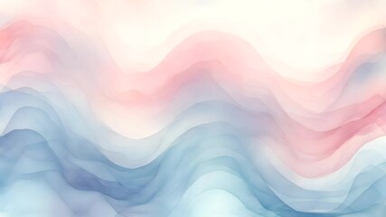 abstract watercolor waves in soft pastel colors creating a serene and calming visual effect.