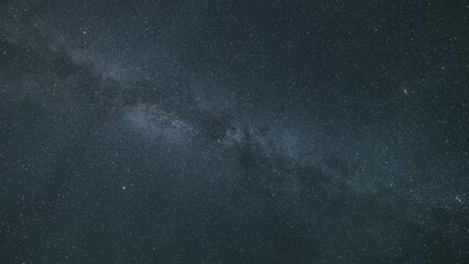 Wall Mural - milky way galaxy stars background, astronomy time lapse of starry night sky