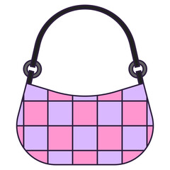 Sticker - purse line icon