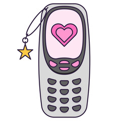 Sticker - phone line icon