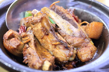 Kuala Lumpur, Malaysia - May 4, 2024: Malaysian local dish dry Bak Kut Teh