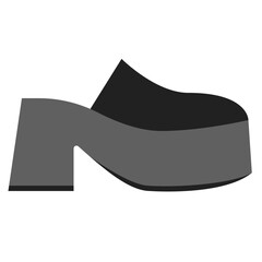 Canvas Print - shoe flat icon