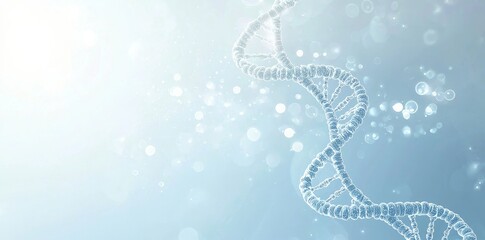 Leinwandbilder - Biotechnology design concept featuring hexagonal textures in blue.