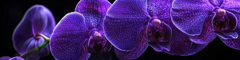 Close-Up of Purple Orchids