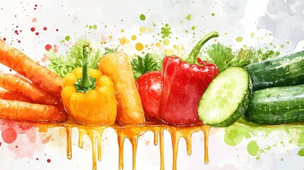 Sticker - Colorful Vegetable Medley