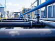 © thien - Water recycling facility with industrial pipes and valves, showcasing infrastructure for efficient water management and sustainability