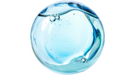 Clear water bubbles isolated photo png