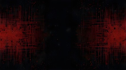 Wall Mural - abstract red and black grunge background design Generative AI